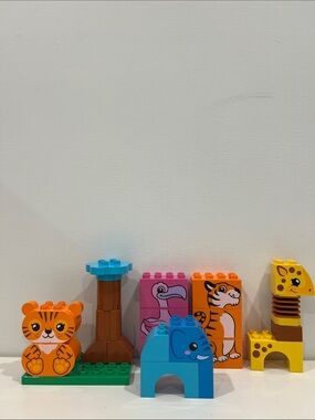 LEGO DUPLO Animals - Tiger, Flamingo, Giraffe, Elephant